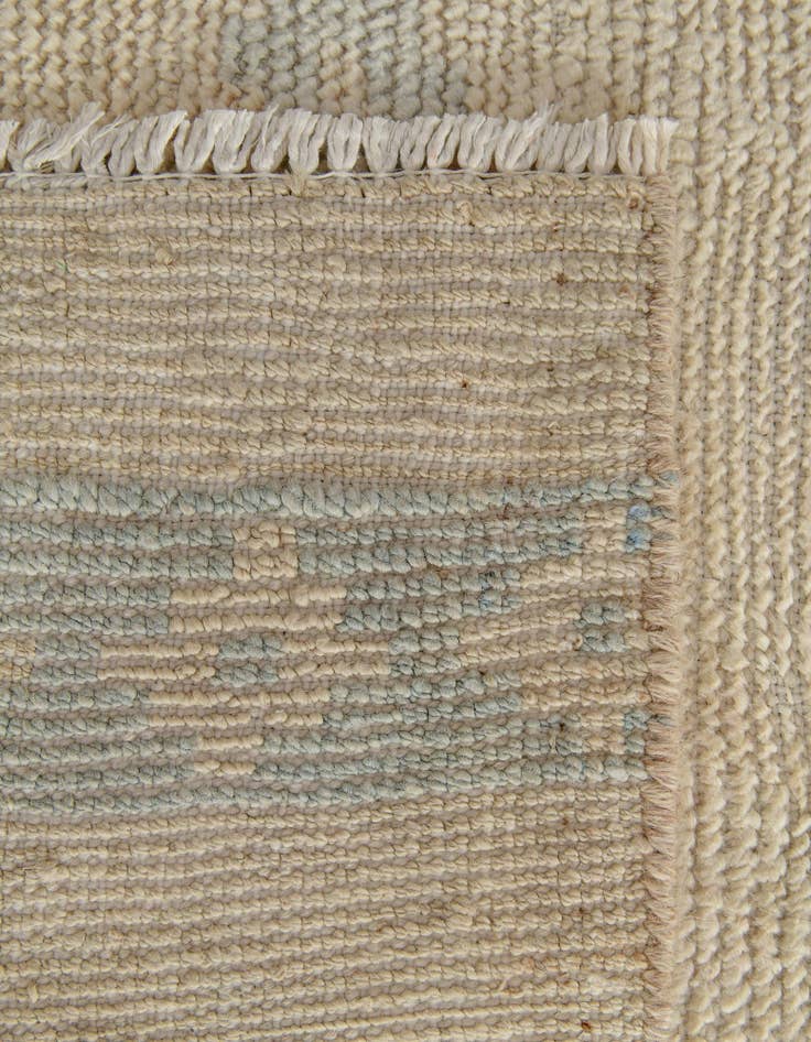 Detail image of 3' 4 x 10' 2 Hand Knotted Oushak Wool Runner Rug