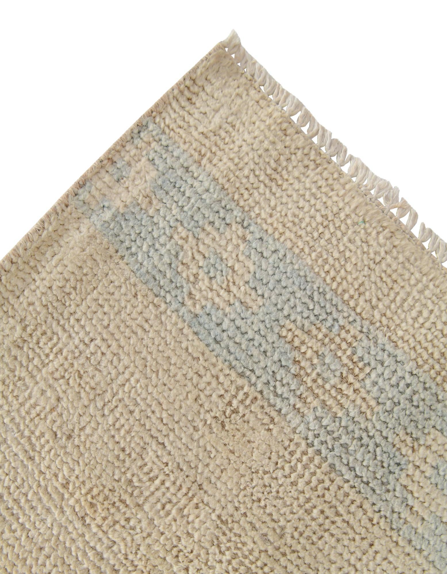 3' 4 x 10' 2 Hand Knotted Oushak Wool Runner Rug
