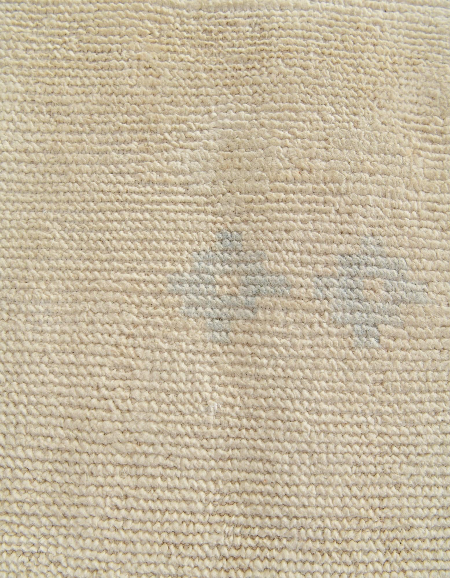 3' 4 x 10' 2 Hand Knotted Oushak Wool Runner Rug