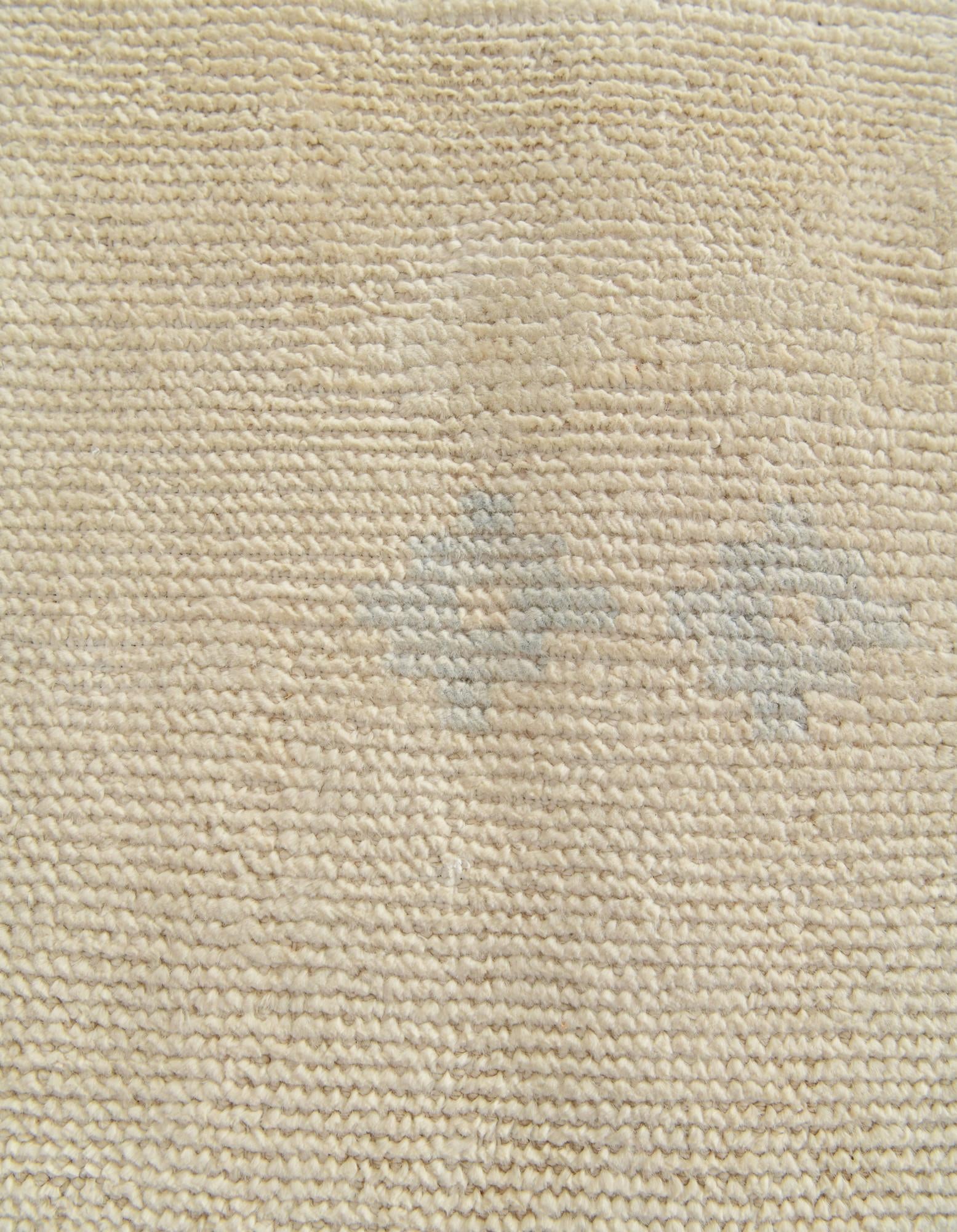 3' 4 x 10' 2 Hand Knotted Oushak Wool Runner Rug