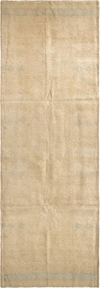 Detail image of 3' 4 x 10' 2 Hand Knotted Oushak Wool Runner Rug