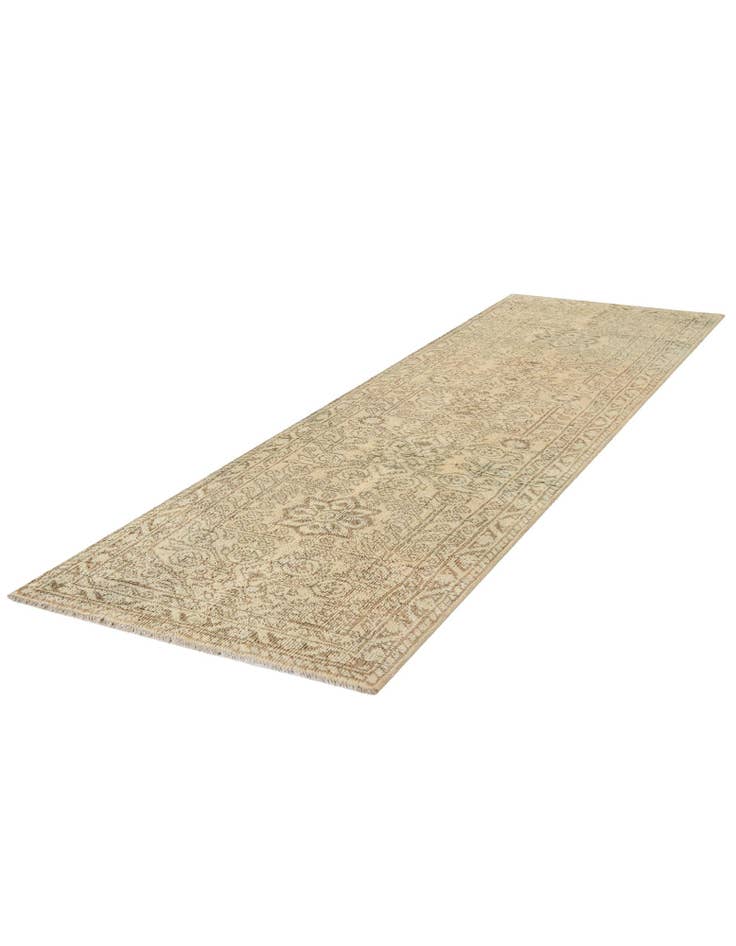 Detail image of 2' 5 x 8' 1 Hand Knotted Oushak Wool Runner Rug