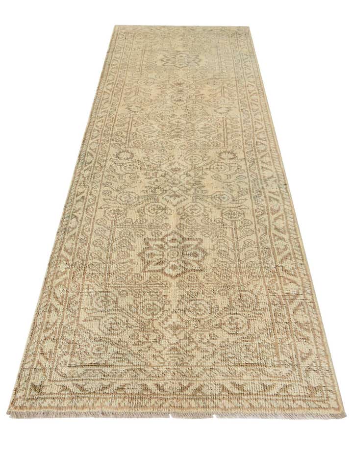 2' 5 x 8' 1 Hand Knotted Oushak Wool Runner Rug