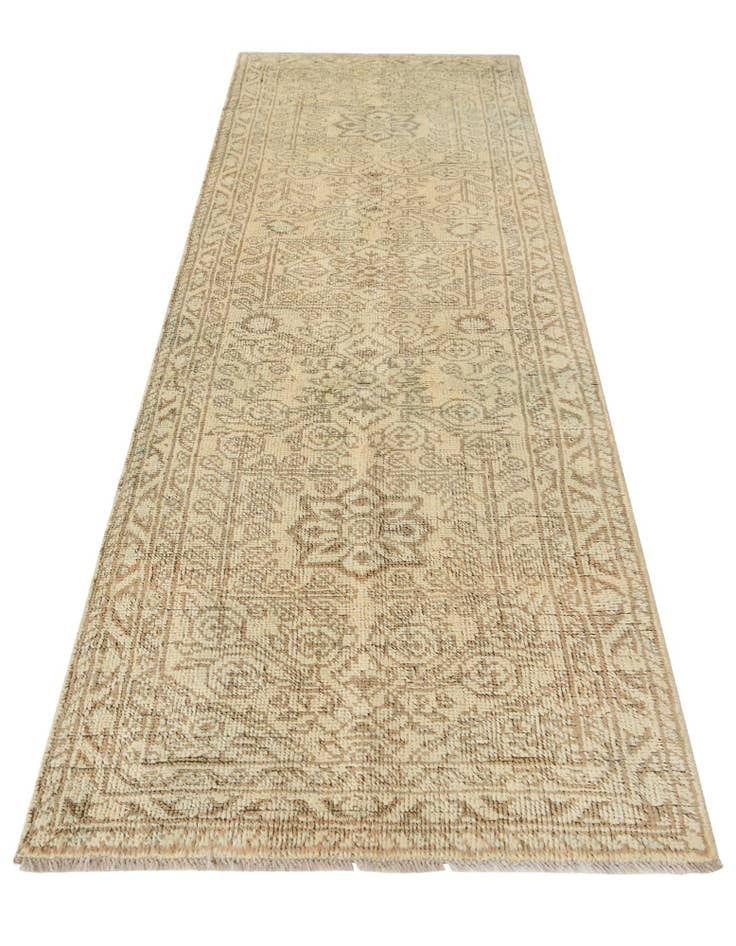 Detail image of 2' 5 x 8' 1 Hand Knotted Oushak Wool Runner Rug