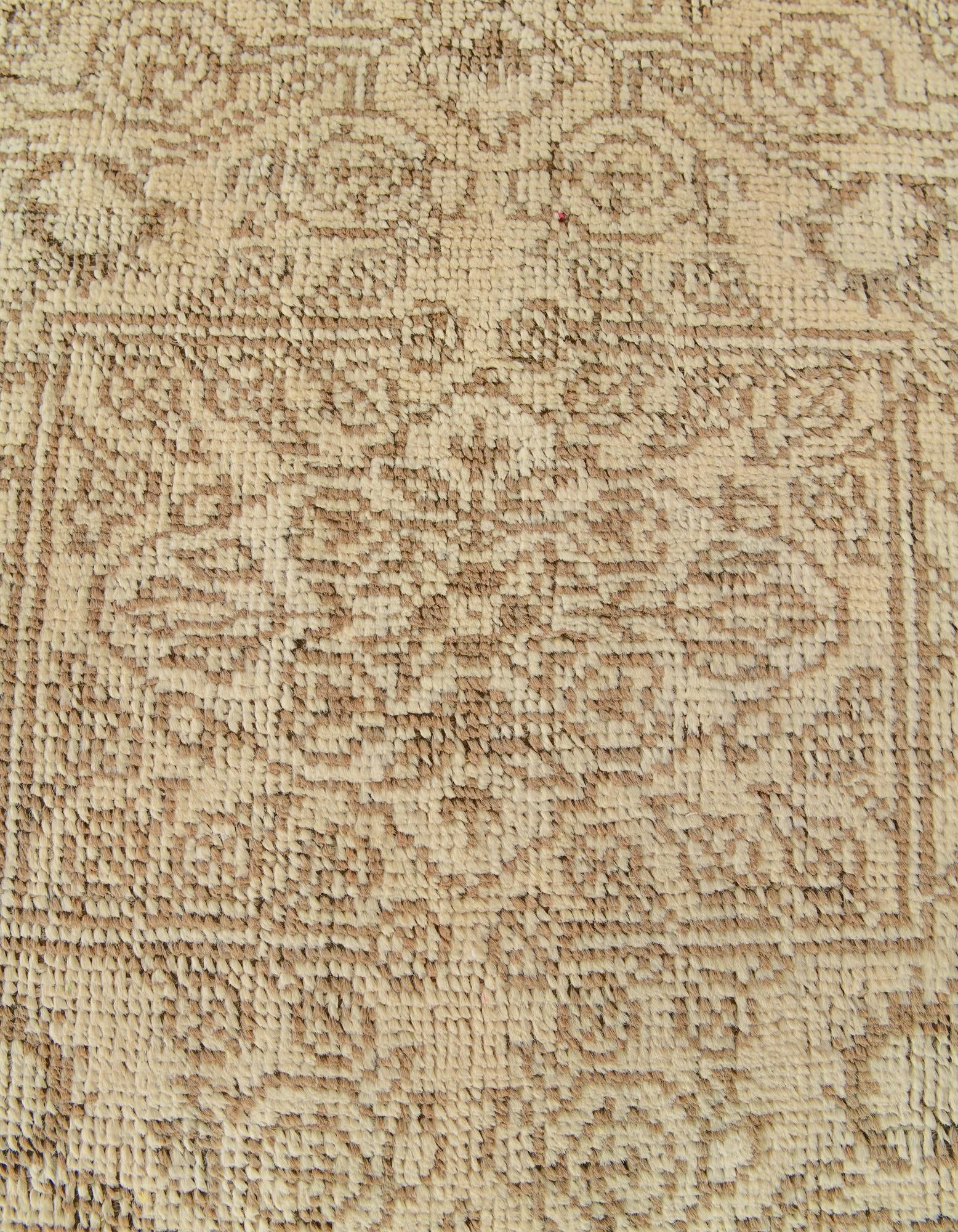 2' 5 x 8' 1 Hand Knotted Oushak Wool Runner Rug