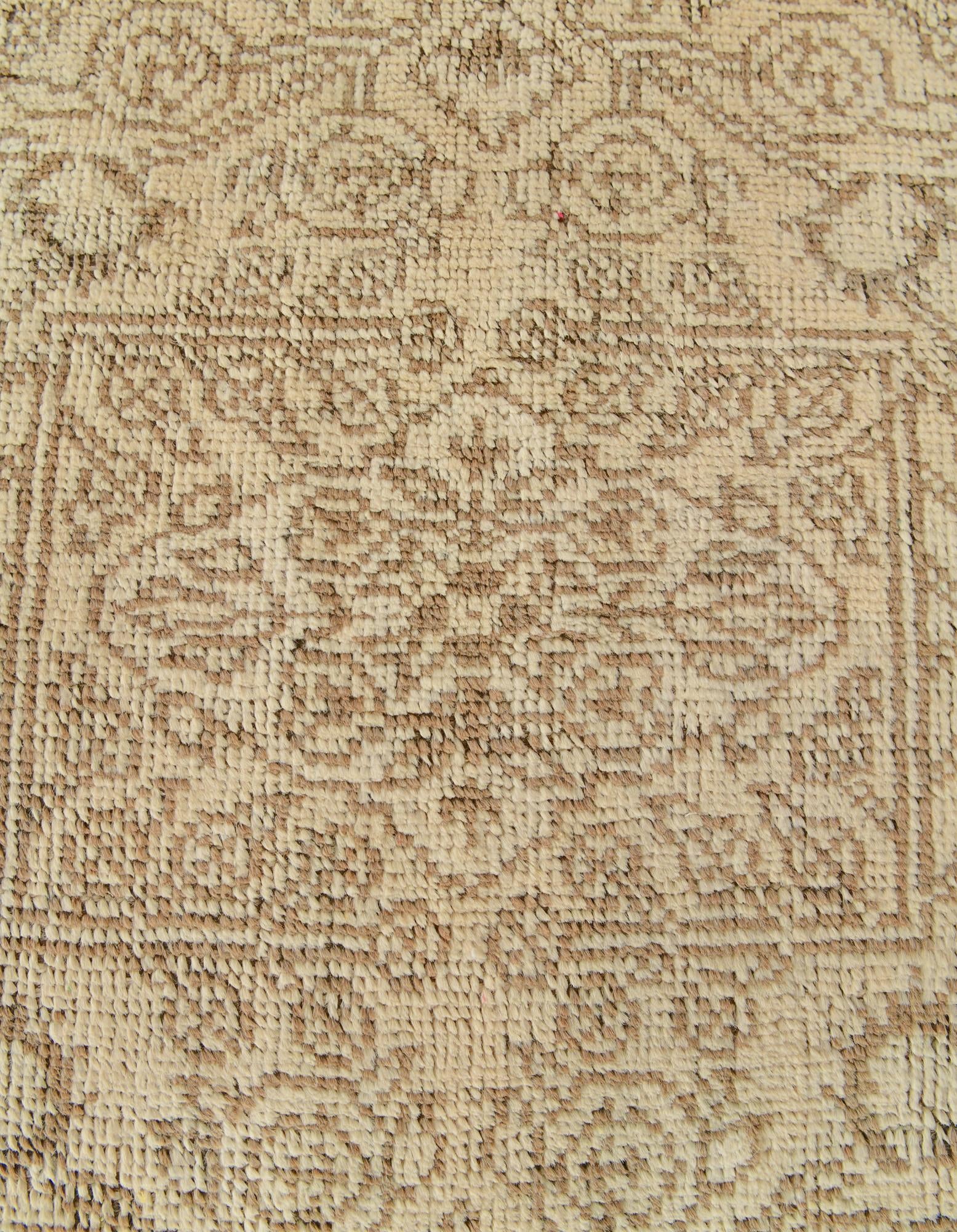 2' 5 x 8' 1 Hand Knotted Oushak Wool Runner Rug