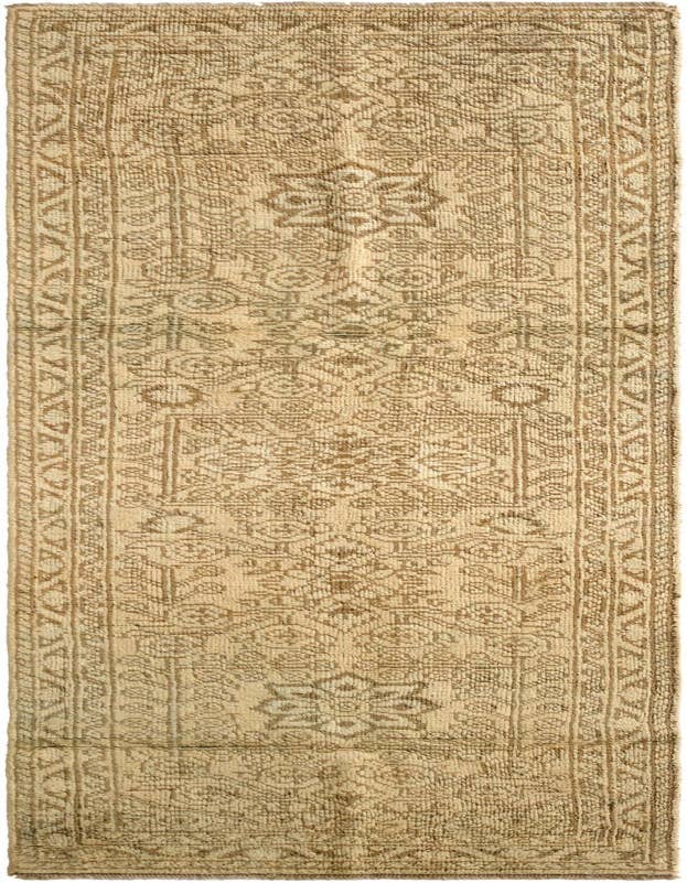 Detail image of 2' 5 x 8' 1 Hand Knotted Oushak Wool Runner Rug