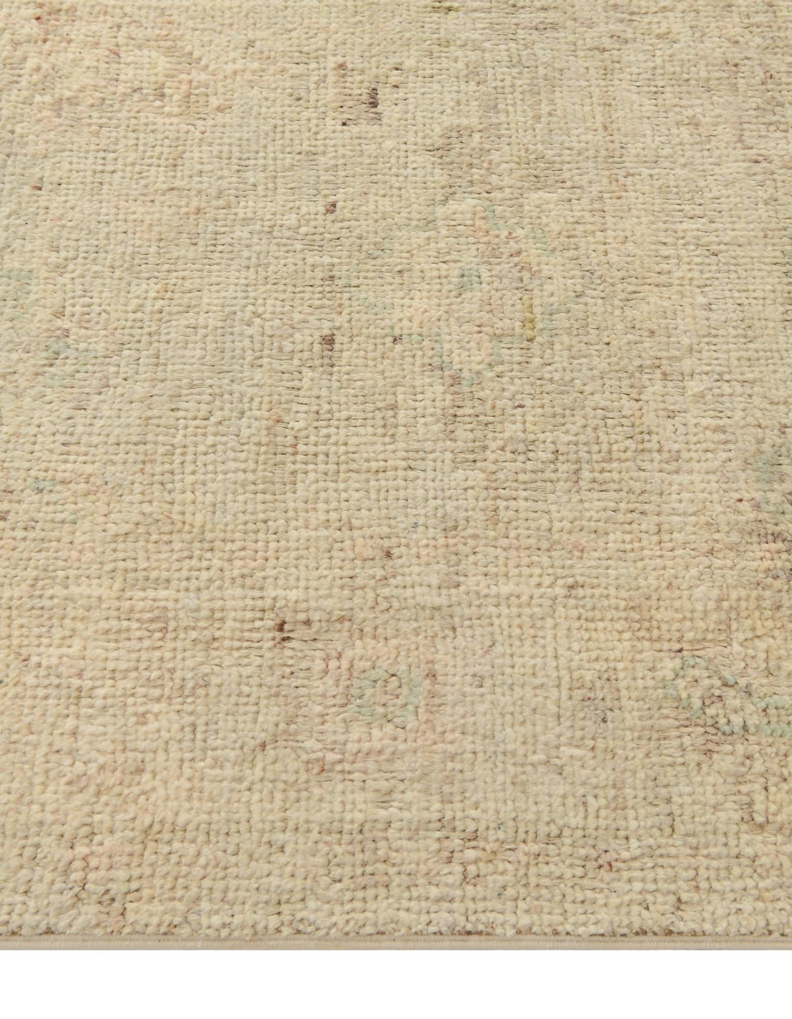 2' 7 x 19' Oushak Wool Runner Rug