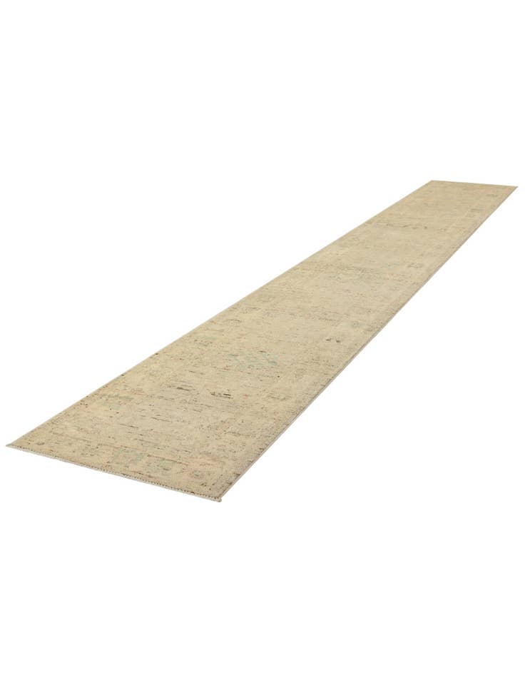 Detail image of 2' 7 x 19' Oushak Wool Runner Rug