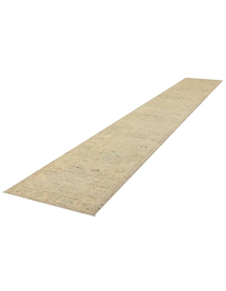 Detail image of 2' 7 x 19' Oushak Wool Runner Rug