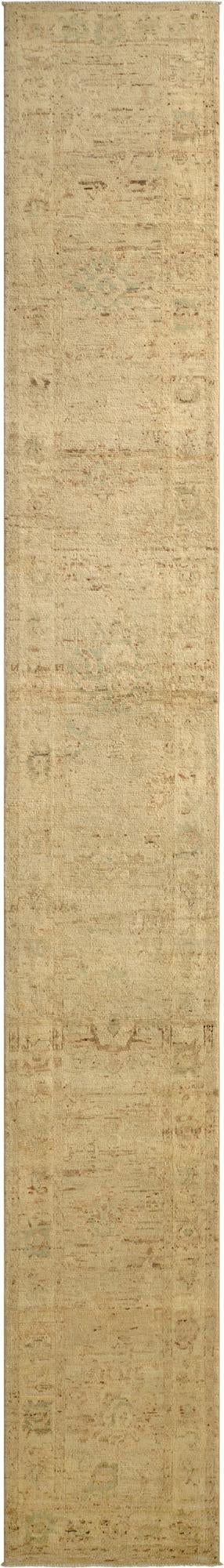 2' 7 x 19' Oushak Wool Runner Rug