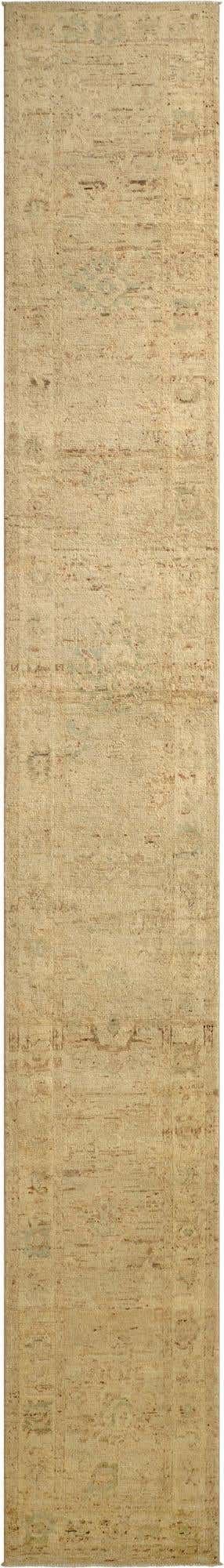 2' 7 x 19' Oushak Wool Runner Rug