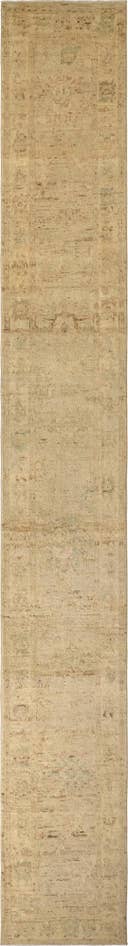 Detail image of 2' 7 x 19' Oushak Wool Runner Rug