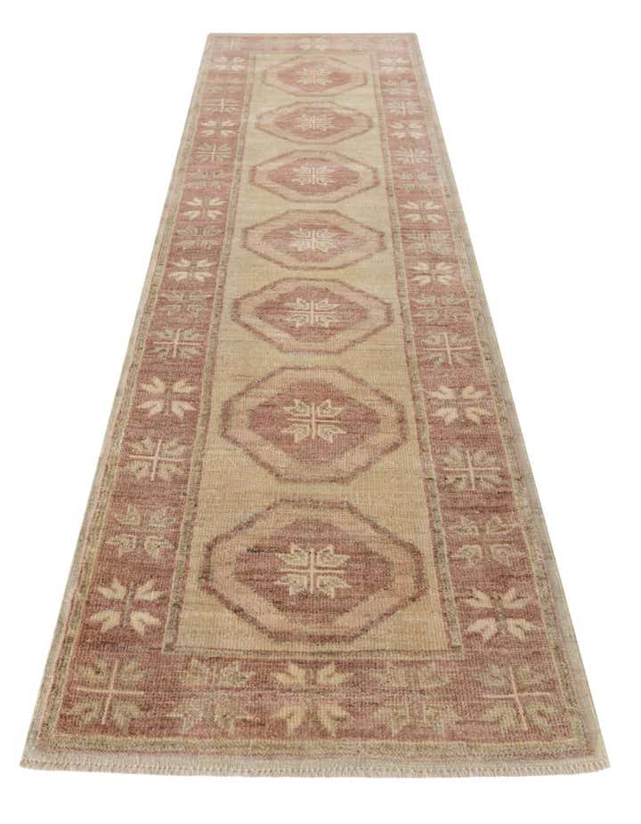 2' 9 x 10' Hand Knotted Oushak Wool Runner Rug