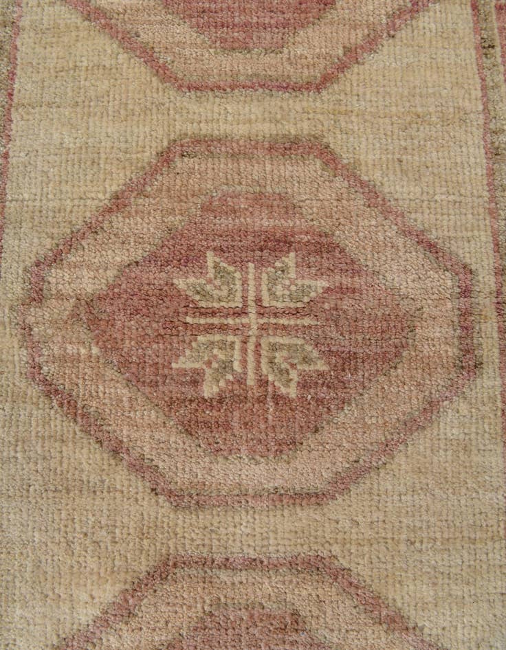 Detail image of 2' 9 x 10'  Hand Knotted Oushak Wool Runner Rug