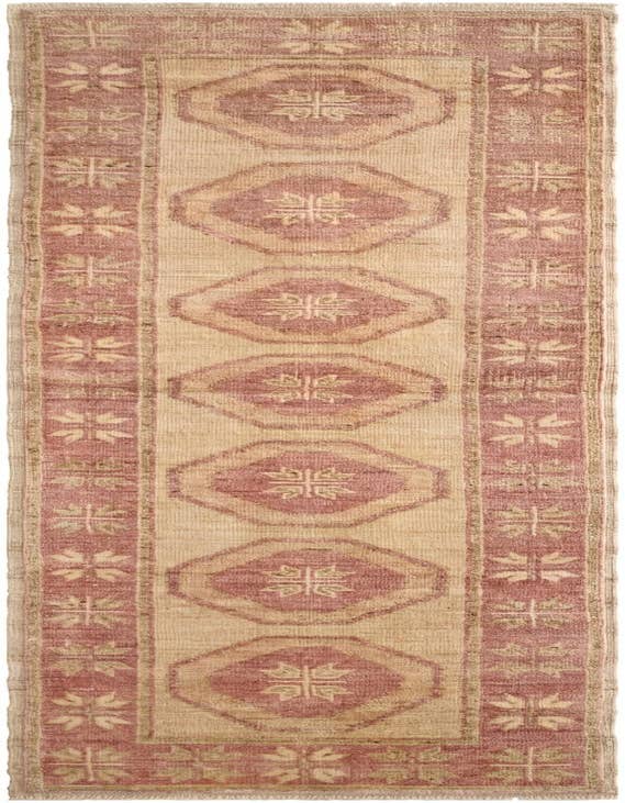Detail image of 2' 9 x 10' Hand Knotted Oushak Wool Runner Rug