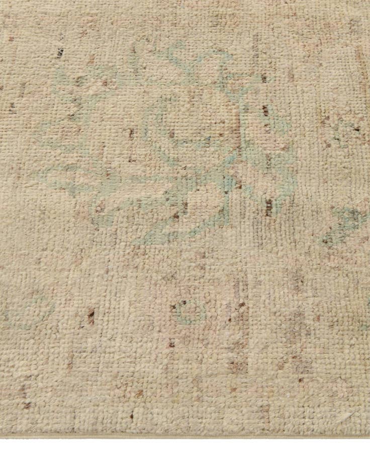 Detail image of 2' 6 x 18' 10  Hand Knotted Oushak Wool Runner Rug