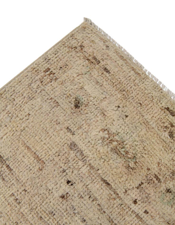 Detail image of 2' 6 x 18' 10  Hand Knotted Oushak Wool Runner Rug