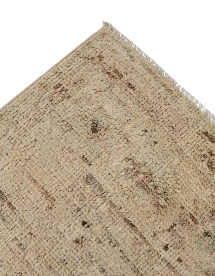 Detail image of 2' 6 x 18' 10 Hand Knotted Oushak Wool Runner Rug