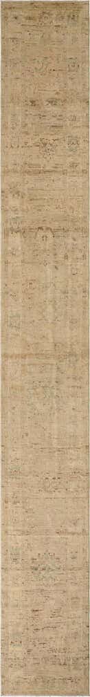 2' 6 x 18' 10 Hand Knotted Oushak Wool Runner Rug
