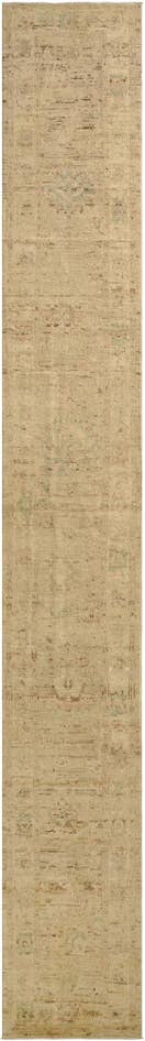 Detail image of 2' 6 x 18' 10 Hand Knotted Oushak Wool Runner Rug