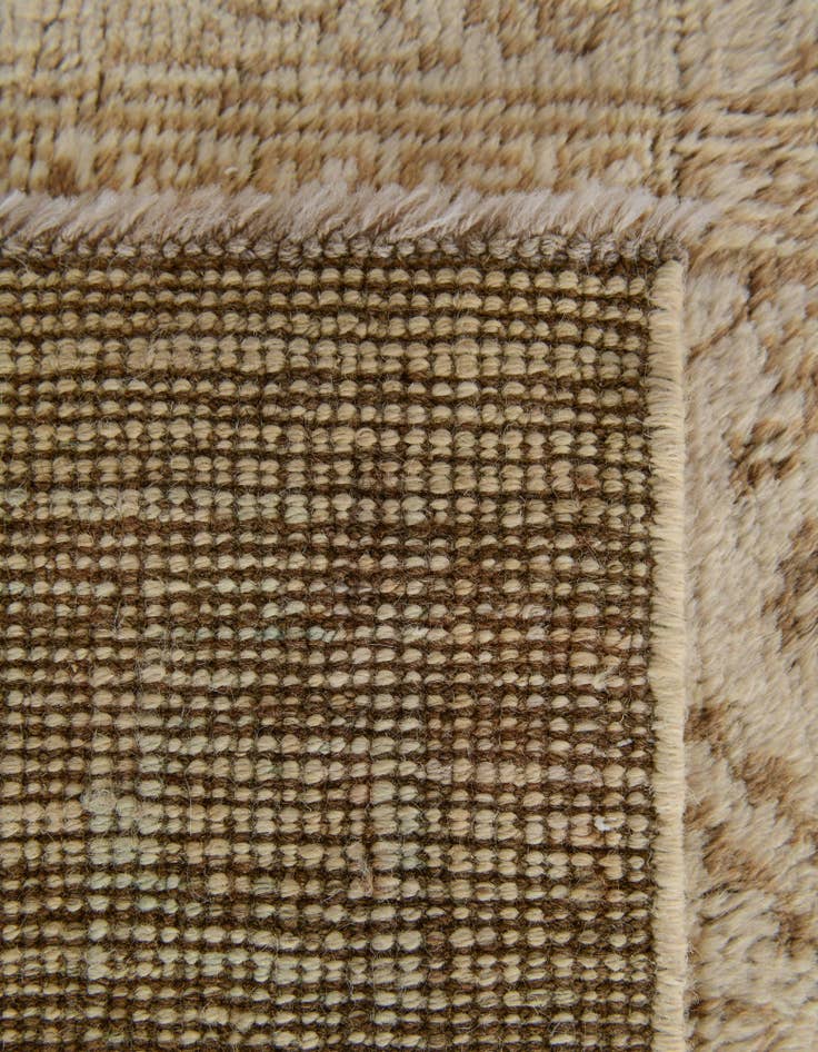 Detail image of 2' 5 x 12' 9  Hand Knotted Oushak Wool Runner Rug