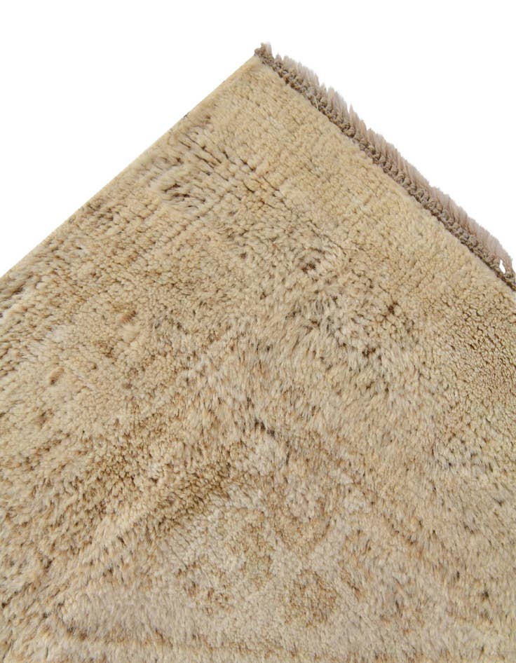 Detail image of 2' 5 x 12' 9 Hand Knotted Oushak Wool Runner Rug