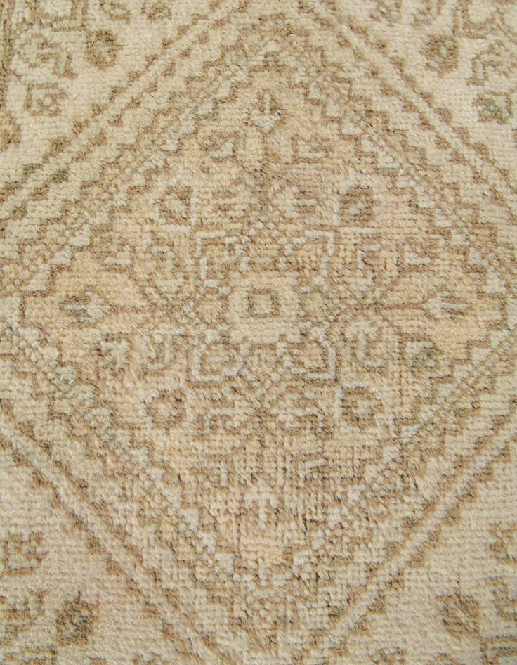 Detail image of 2' 5 x 12' 9 Hand Knotted Oushak Wool Runner Rug