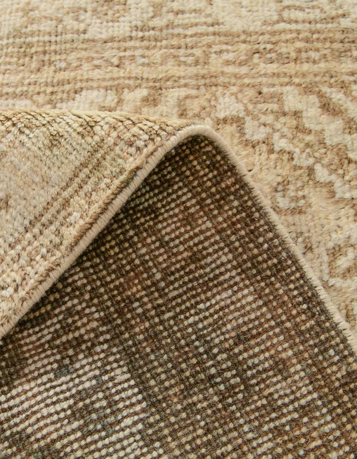 Detail image of 2' 5 x 12' 9  Hand Knotted Oushak Wool Runner Rug