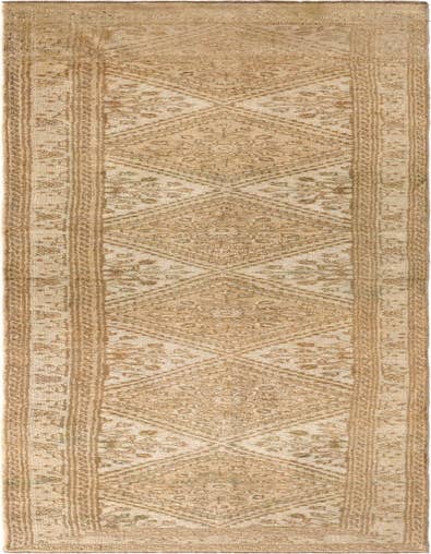 Detail image of 2' 5 x 12' 9 Hand Knotted Oushak Wool Runner Rug