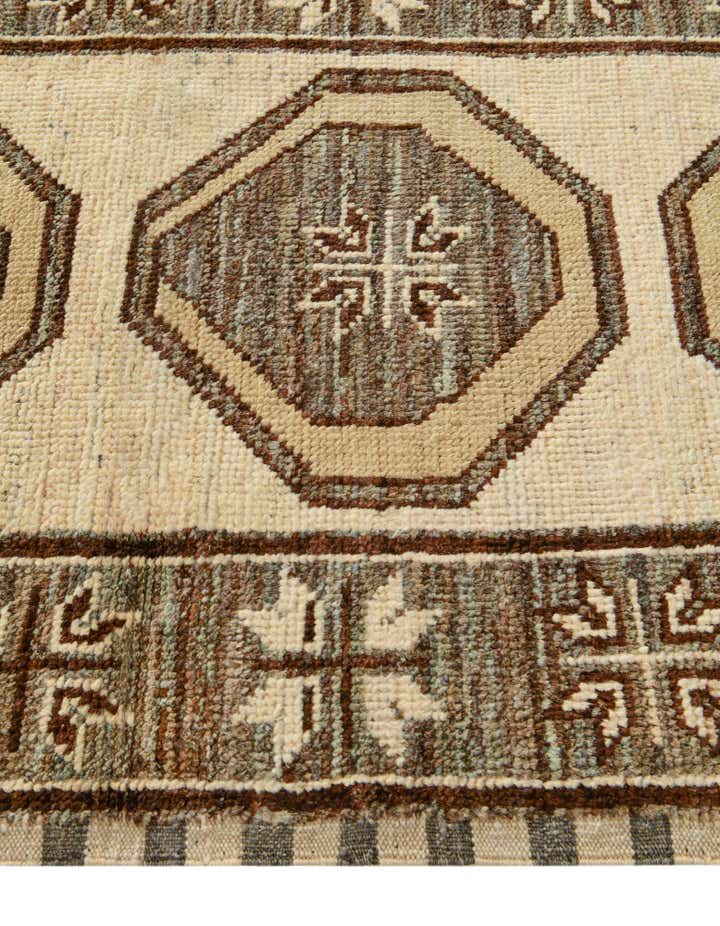 2' 9 x 9' 8 Hand Knotted Oushak Wool Runner Rug