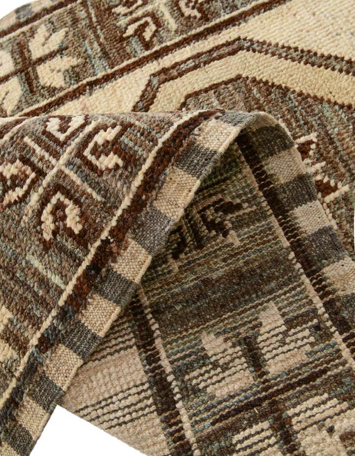 2' 9 x 9' 8 Hand Knotted Oushak Wool Runner Rug