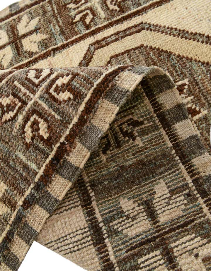 2' 9 x 9' 8 Hand Knotted Oushak Wool Runner Rug