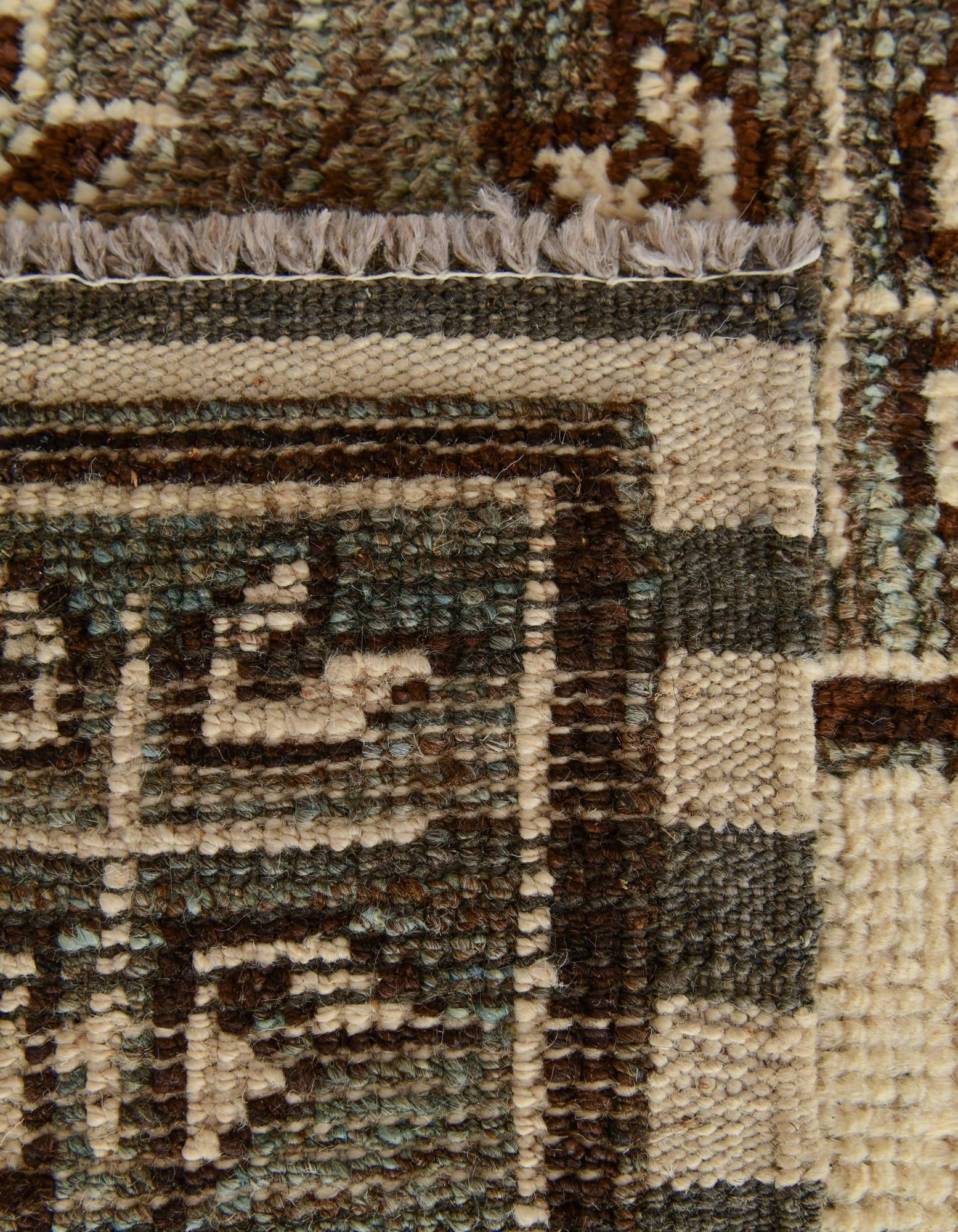 2' 9 x 9' 8 Hand Knotted Oushak Wool Runner Rug