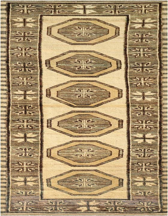 Detail image of 2' 9 x 9' 8 Hand Knotted Oushak Wool Runner Rug