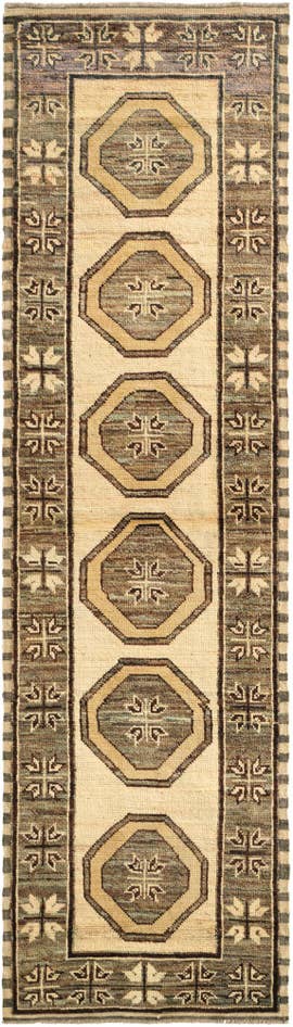 Detail image of 2' 9 x 9' 8 Hand Knotted Oushak Wool Runner Rug