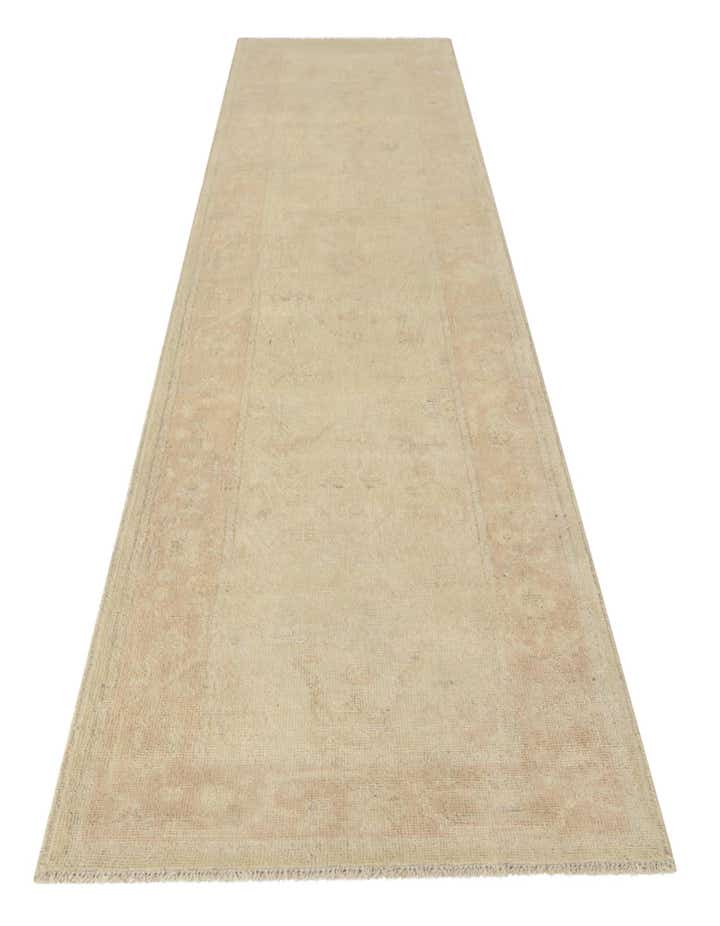 2' 9 x 12' Hand Knotted Oushak Wool Runner Rug