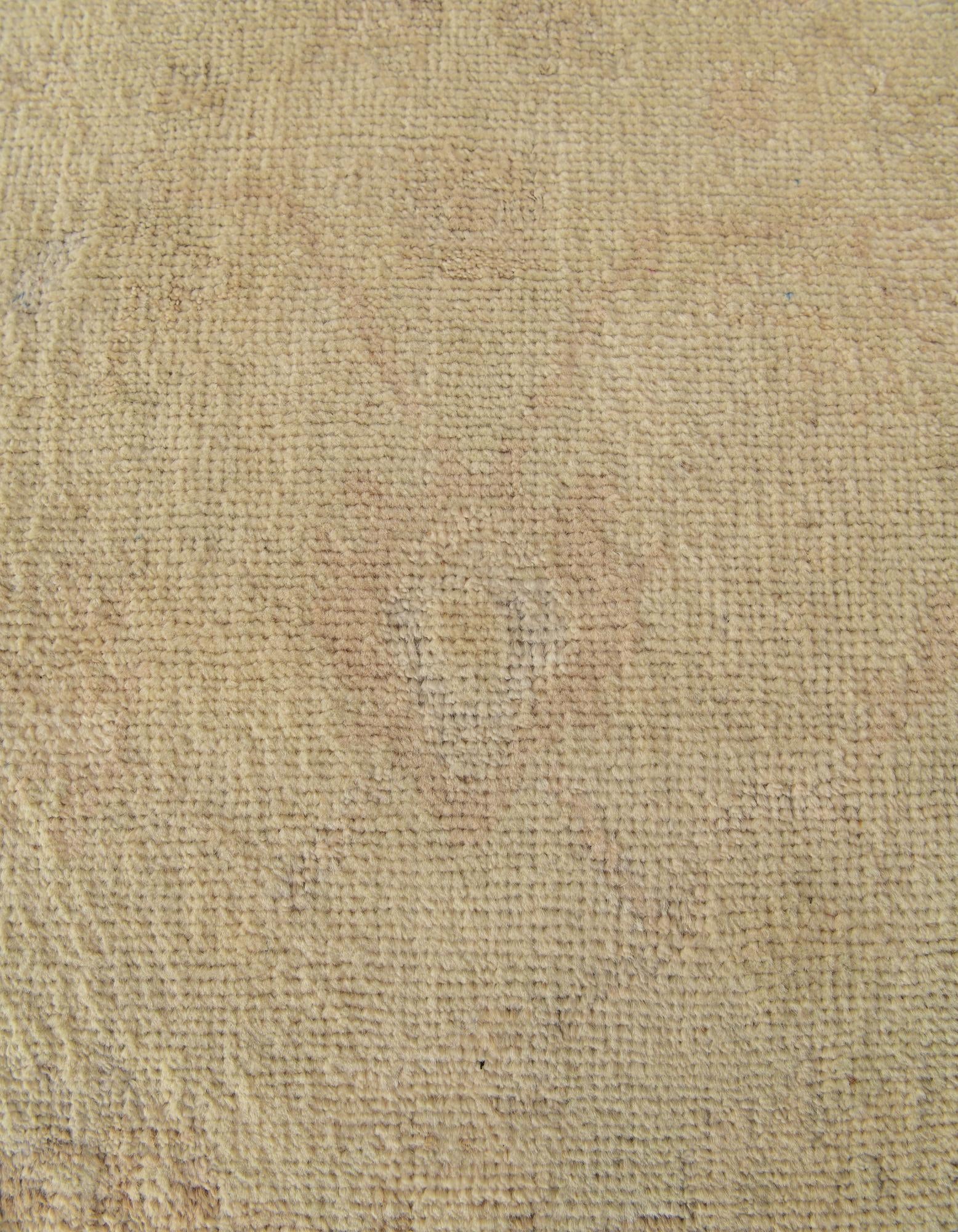 2' 9 x 12' Hand Knotted Oushak Wool Runner Rug