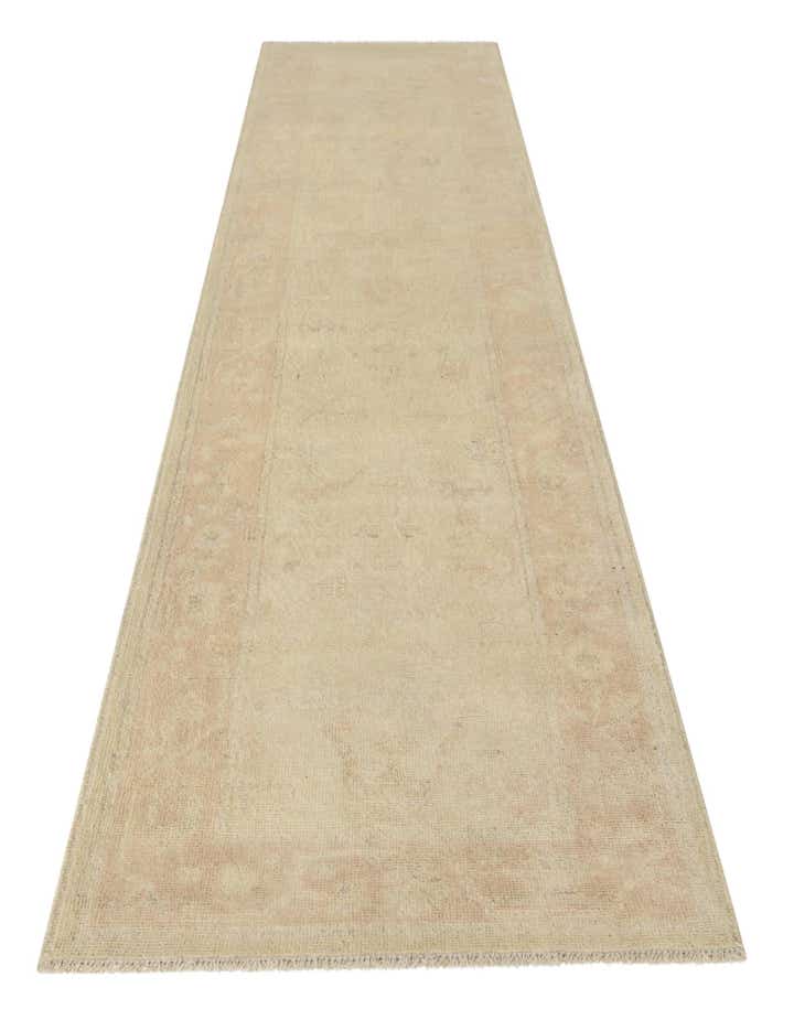 2' 9 x 12' Hand Knotted Oushak Wool Runner Rug