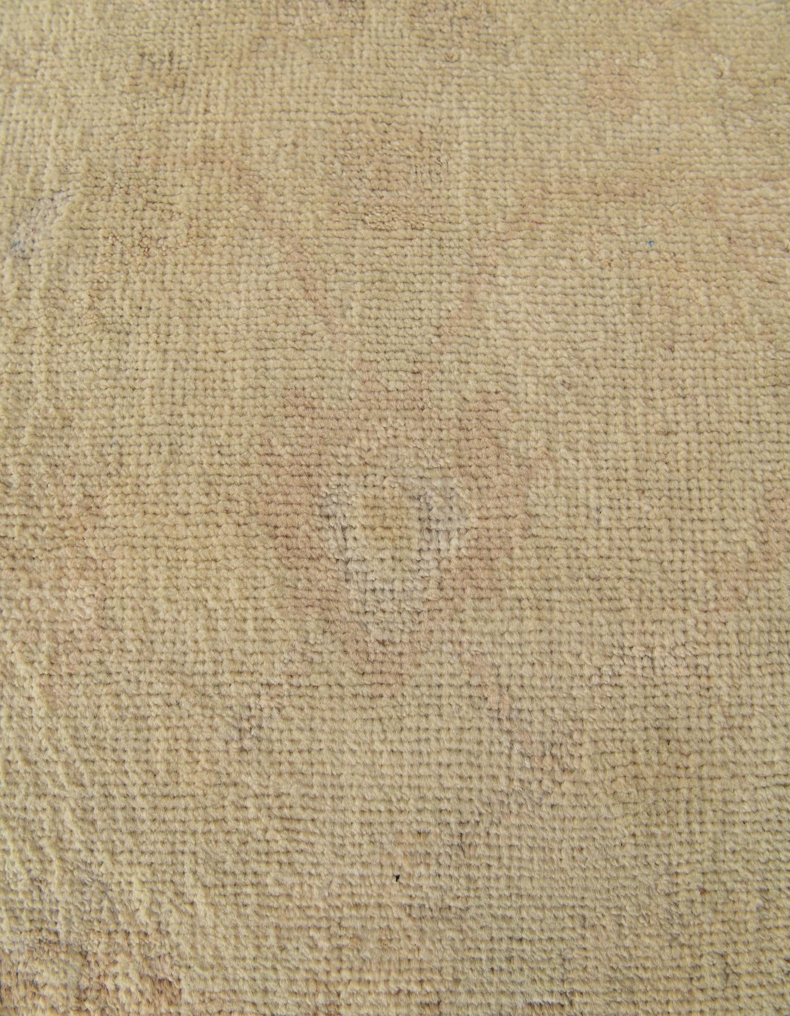 2' 9 x 12' Hand Knotted Oushak Wool Runner Rug