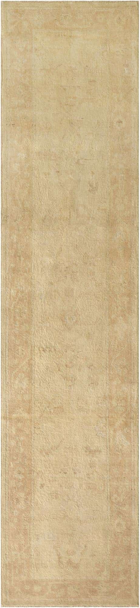 2' 9 x 12' Hand Knotted Oushak Wool Runner Rug