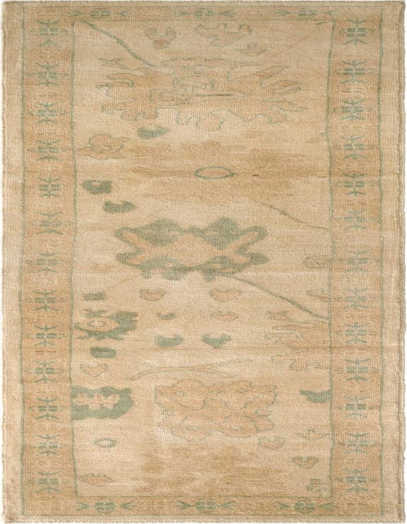 Detail image of 2' 9 x 9' 9 Hand Knotted Oushak Wool Runner Rug