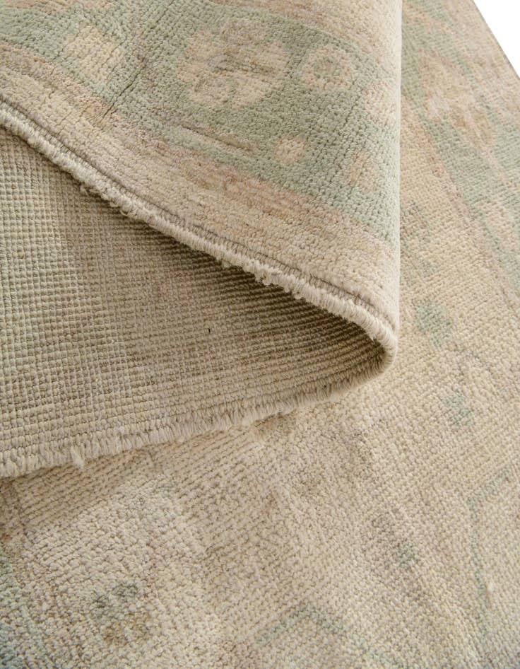 Detail image of 2' 9 x 11' 8  Hand Knotted Oushak Wool Runner Rug