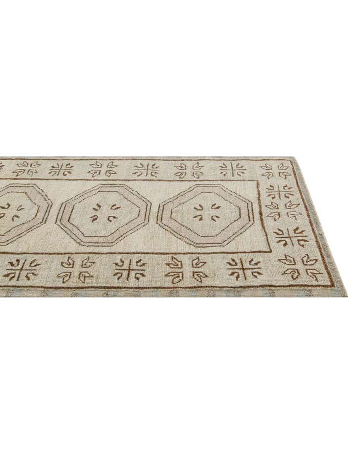 2' 9 x 10' 1 Hand Knotted Oushak Wool Runner Rug
