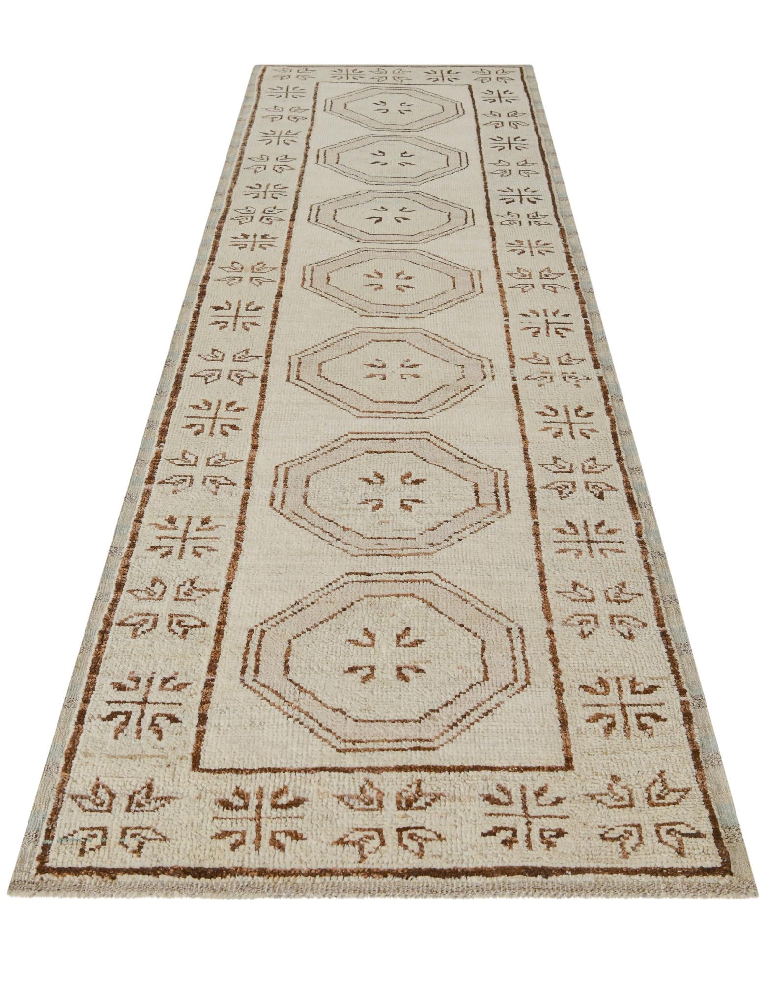 2' 9 x 10' 1 Hand Knotted Oushak Wool Runner Rug