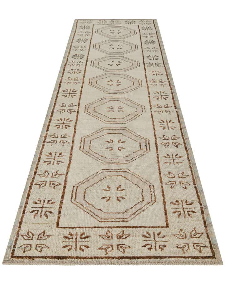 2' 9 x 10' 1 Hand Knotted Oushak Wool Runner Rug