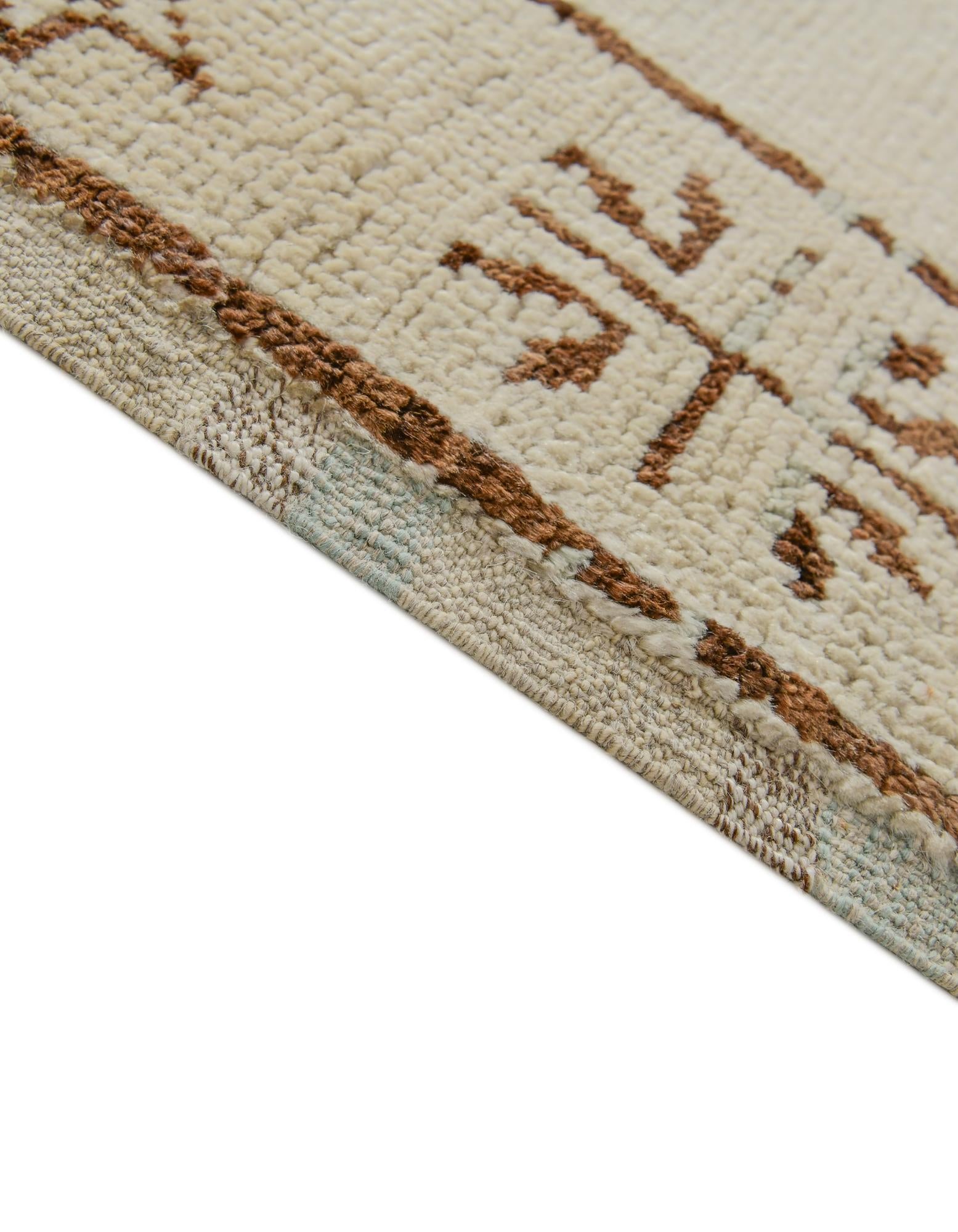2' 9 x 10' 1 Hand Knotted Oushak Wool Runner Rug