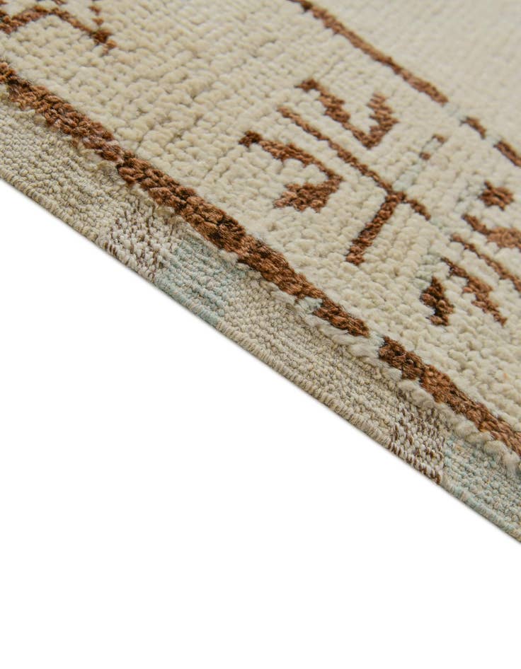 Detail image of 2' 9 x 10' 1  Hand Knotted Oushak Wool Runner Rug