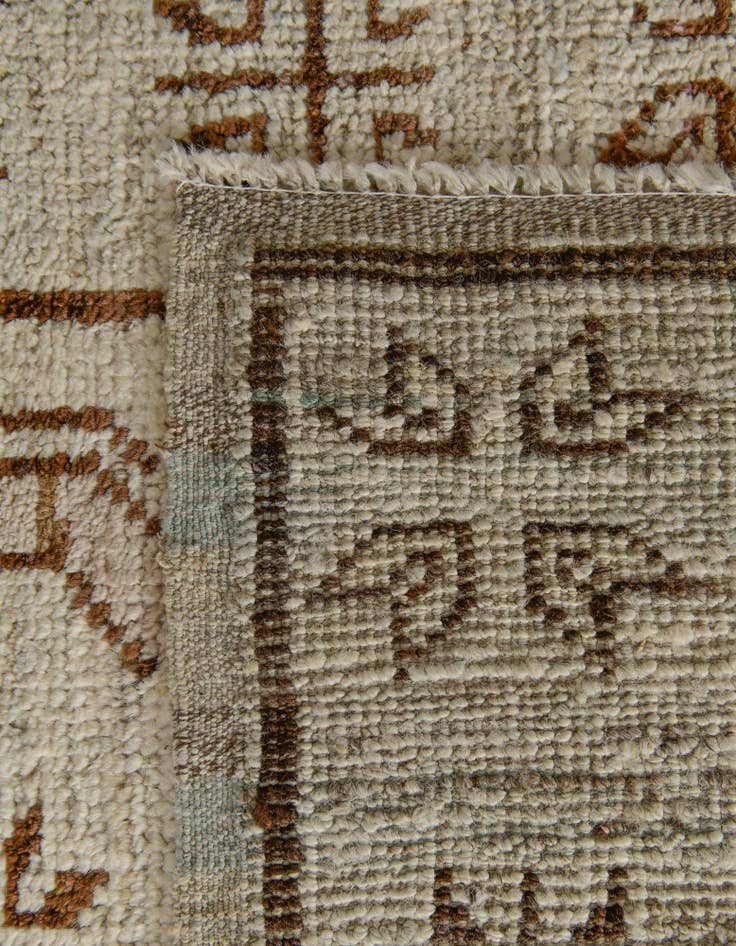 Detail image of 2' 9 x 10' 1  Hand Knotted Oushak Wool Runner Rug