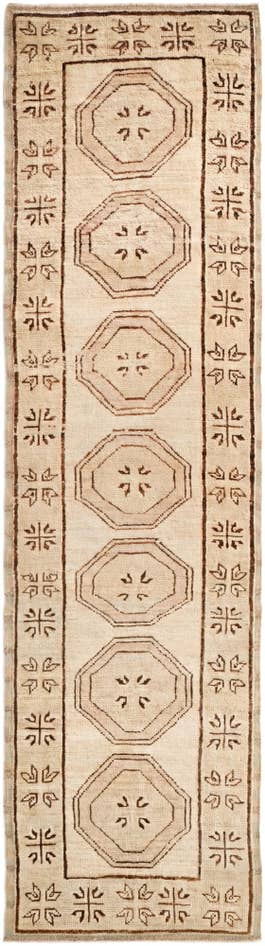 Detail image of 2' 9 x 10' 1 Hand Knotted Oushak Wool Runner Rug